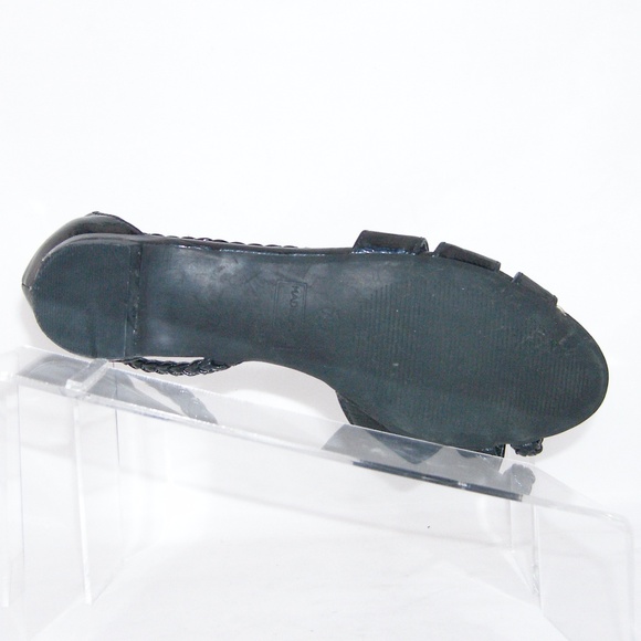 Madeline Stuart 'Phoenix' black textured flat 7.5W - Picture 2 of 8